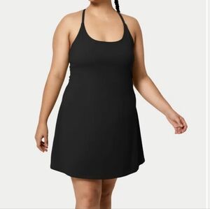 HALARA SoftlyZero Airy 2-in-1 Pocket Cool Touch Plus Size 3X Mini Dress Euphoria